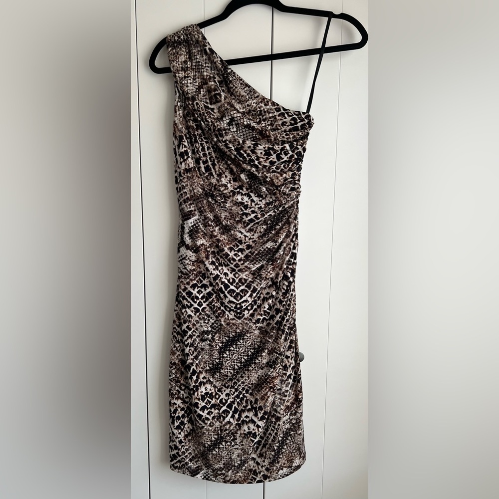Lauren Ralph Lauren One Shoulder Snakeskin Print Dress | 4